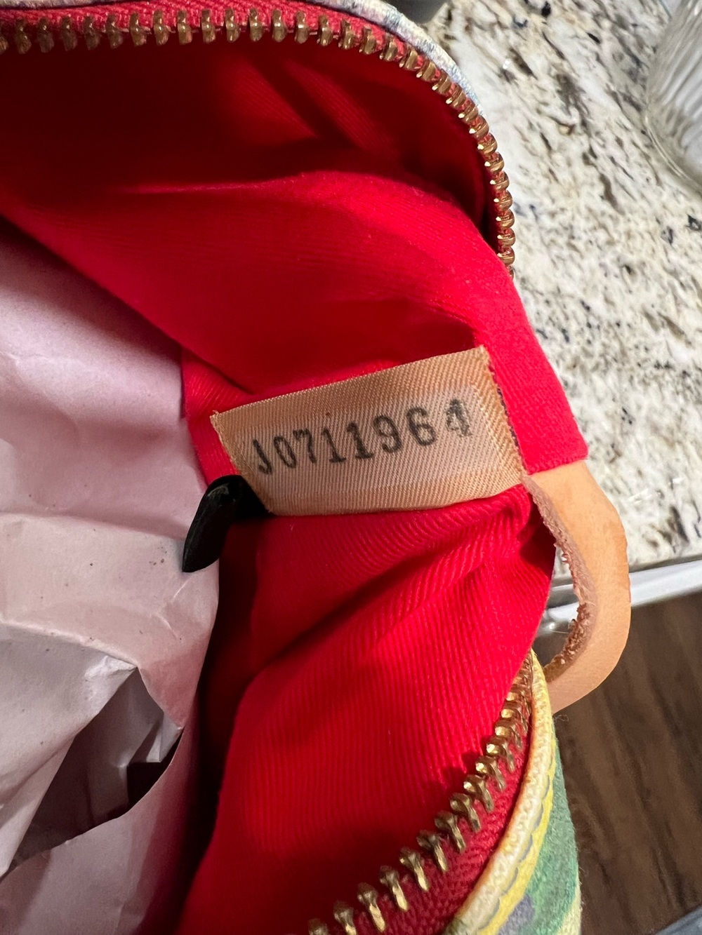 This is a vintage Dooney & Bourke Y2K "Picnic Ant" Madras bag leather handles - Picture 12 of 13